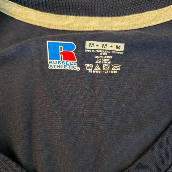 Russell Athletic Womens Short Sleeve Tee Sports Illustrated Leggings Blue Medium - Picture 5 of 15